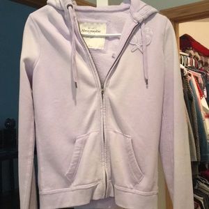 Medium, zip up Abercrombie and Fitch hoodie
